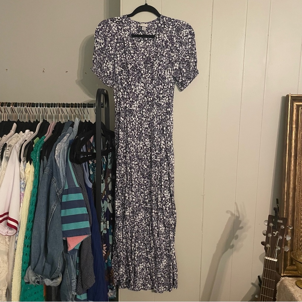 Blue Floral Dress